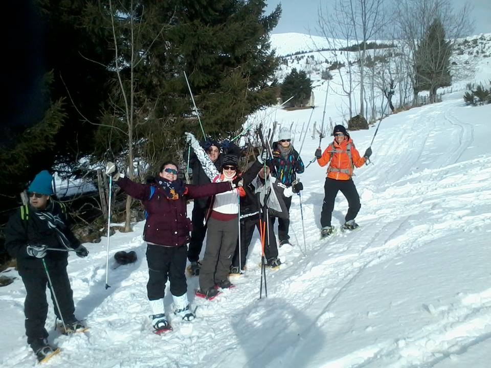 randonnée en raquettes à neige aux alentours du Mont-Blanc