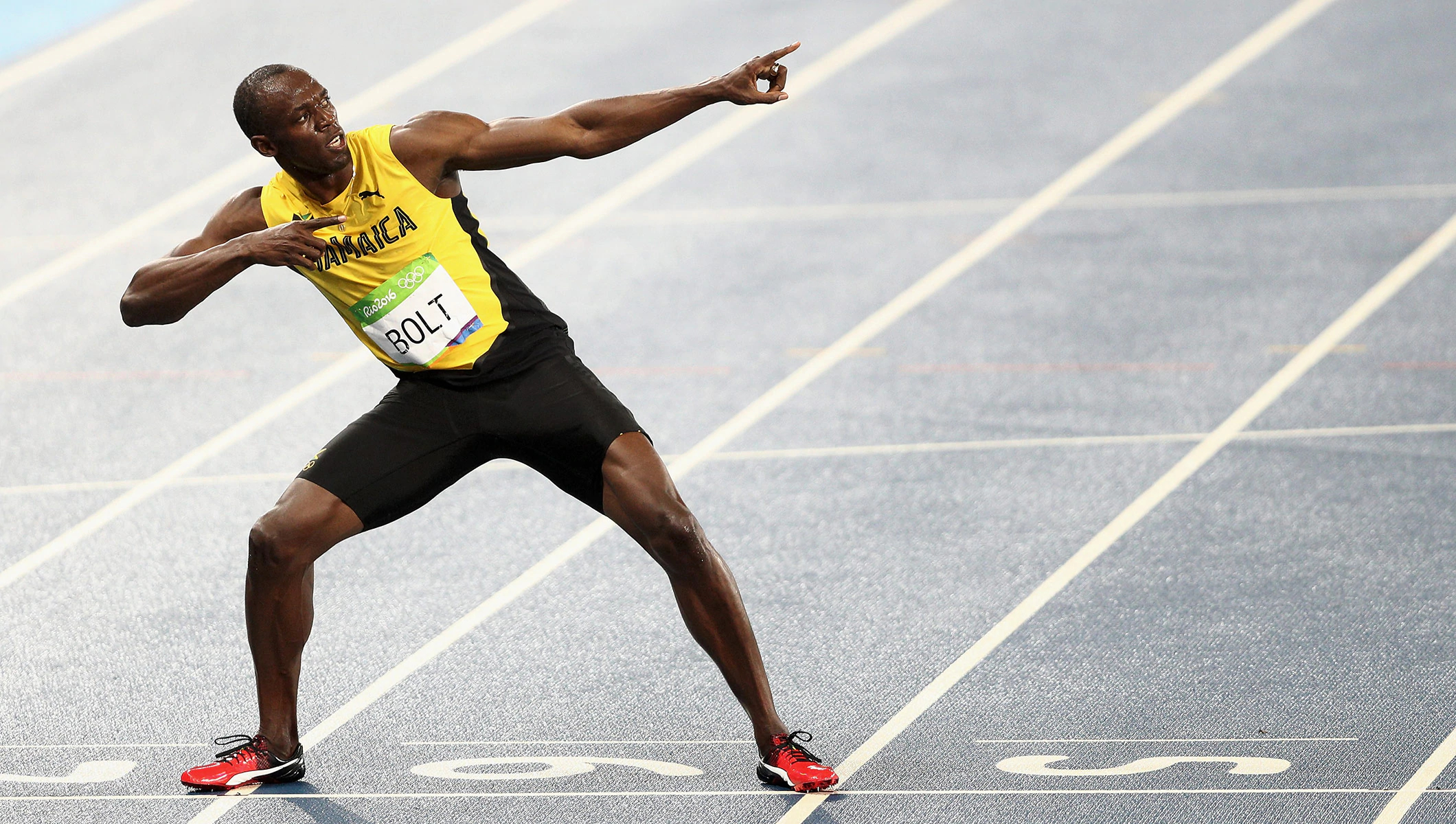 Usain Bolt, détenteur de multiples records du monde d'athlétisme
