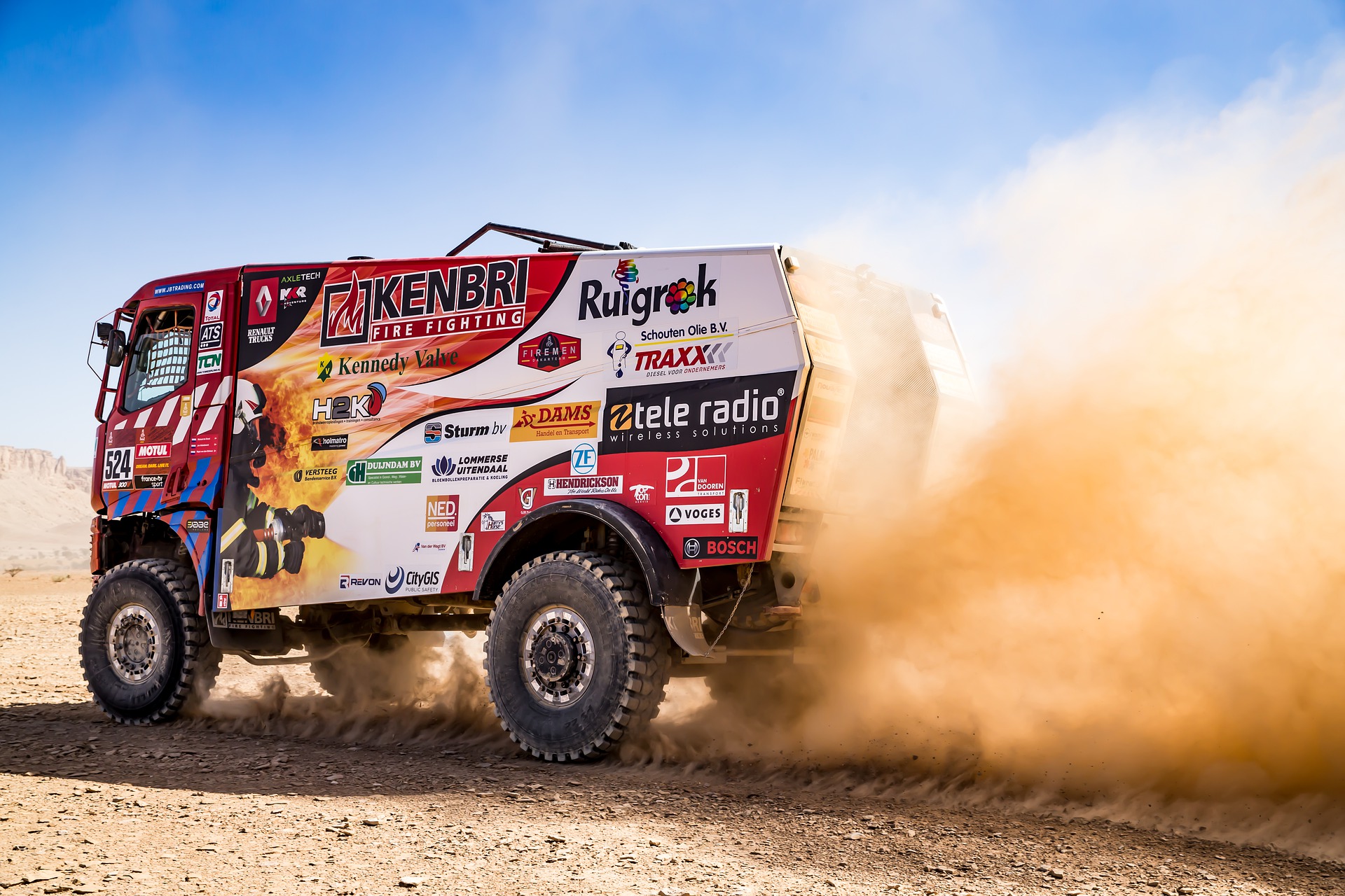 Un camion sur le Rallye Dakar