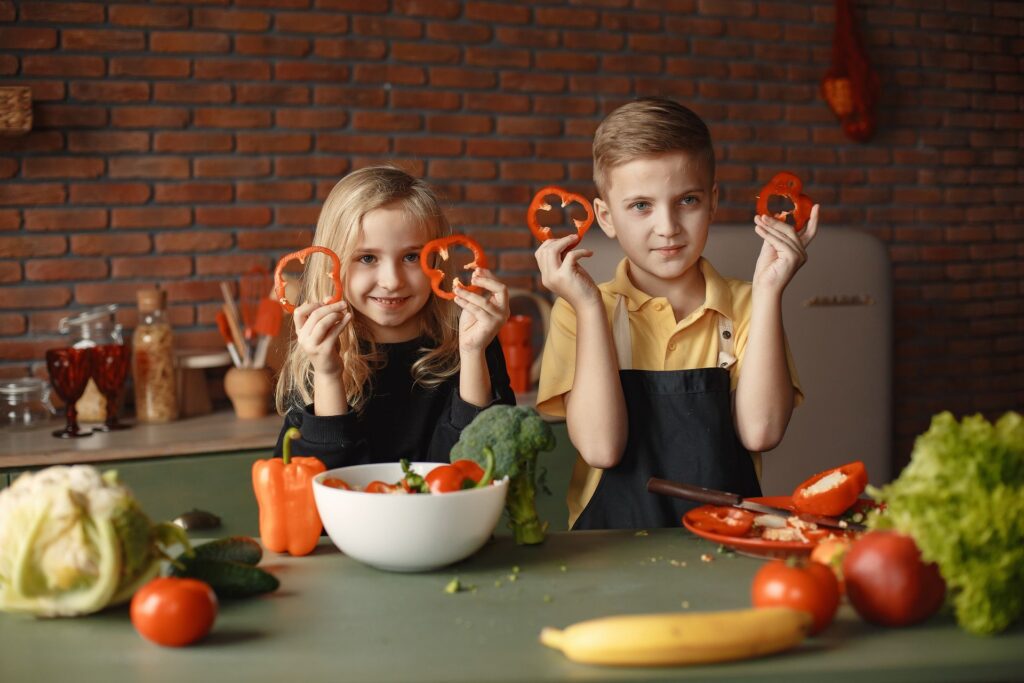 enfants en cuisine